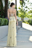 Embellished - Strapless hand beaded tulle Gown